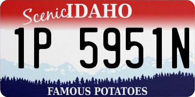 ID license plate 1P5951N