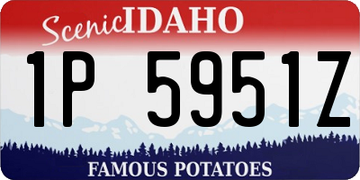 ID license plate 1P5951Z