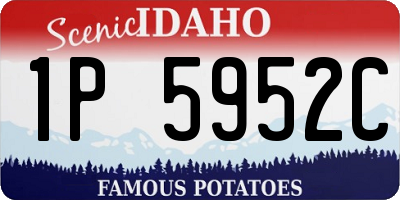 ID license plate 1P5952C