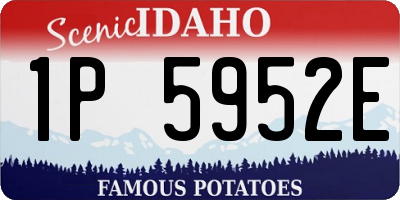 ID license plate 1P5952E