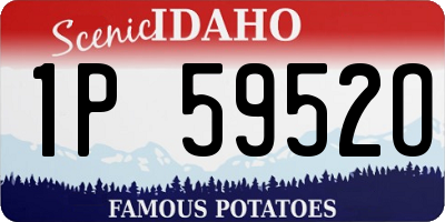 ID license plate 1P5952O