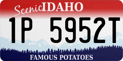 ID license plate 1P5952T