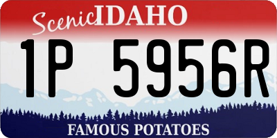 ID license plate 1P5956R