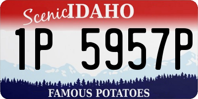 ID license plate 1P5957P