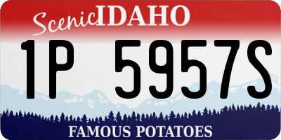 ID license plate 1P5957S