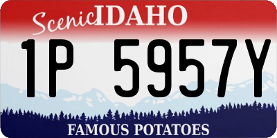ID license plate 1P5957Y