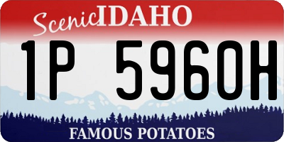 ID license plate 1P5960H