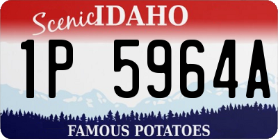 ID license plate 1P5964A
