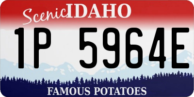 ID license plate 1P5964E