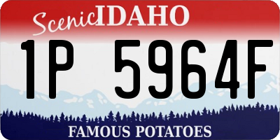 ID license plate 1P5964F