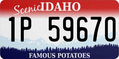 ID license plate 1P5967O