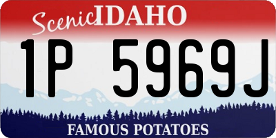 ID license plate 1P5969J