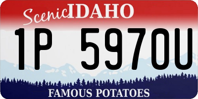 ID license plate 1P5970U