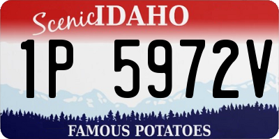 ID license plate 1P5972V