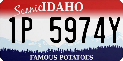ID license plate 1P5974Y