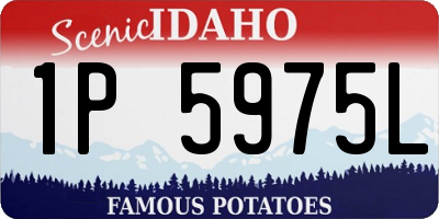 ID license plate 1P5975L