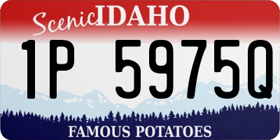 ID license plate 1P5975Q