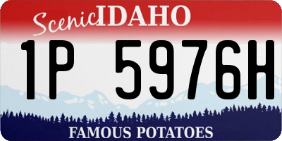 ID license plate 1P5976H