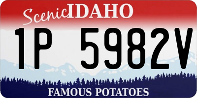 ID license plate 1P5982V