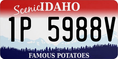 ID license plate 1P5988V