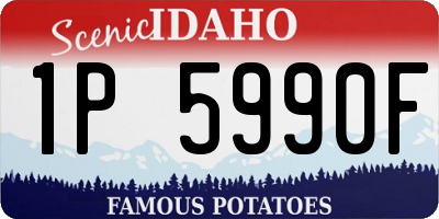 ID license plate 1P5990F