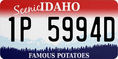 ID license plate 1P5994D
