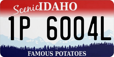 ID license plate 1P6004L