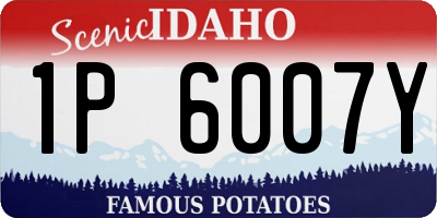 ID license plate 1P6007Y