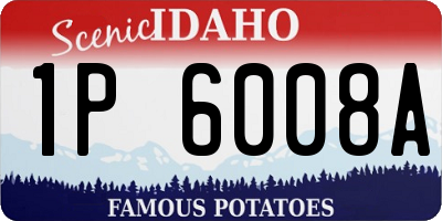 ID license plate 1P6008A