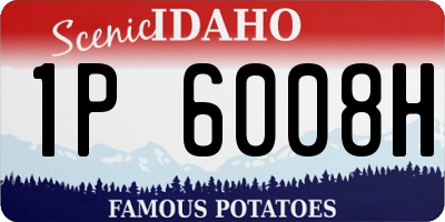 ID license plate 1P6008H