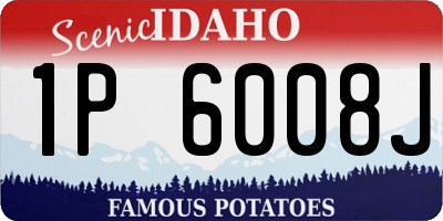 ID license plate 1P6008J