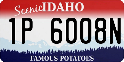 ID license plate 1P6008N