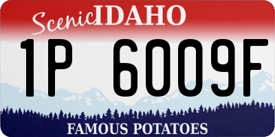 ID license plate 1P6009F