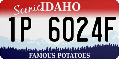 ID license plate 1P6024F