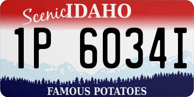 ID license plate 1P6034I