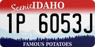 ID license plate 1P6053J