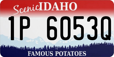 ID license plate 1P6053Q