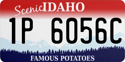 ID license plate 1P6056C