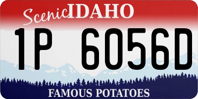 ID license plate 1P6056D
