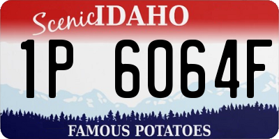 ID license plate 1P6064F