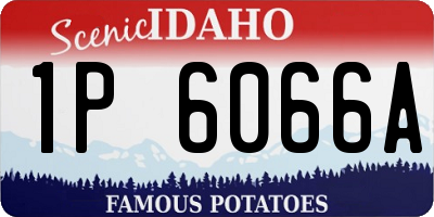 ID license plate 1P6066A