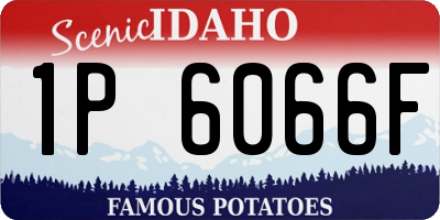 ID license plate 1P6066F