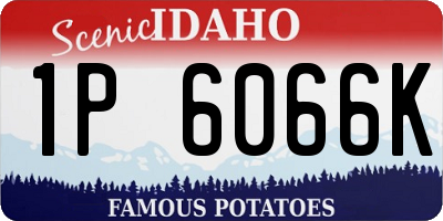 ID license plate 1P6066K