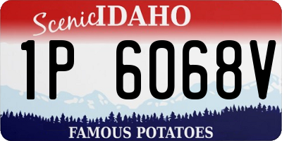 ID license plate 1P6068V