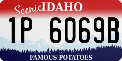 ID license plate 1P6069B