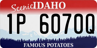 ID license plate 1P6070Q