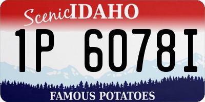 ID license plate 1P6078I