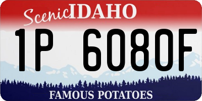 ID license plate 1P6080F