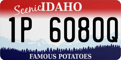 ID license plate 1P6080Q