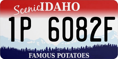 ID license plate 1P6082F